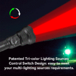 Brinyte T28 Jagdlampe mit weiß/rot/grüner LED zoombar – Bild 7