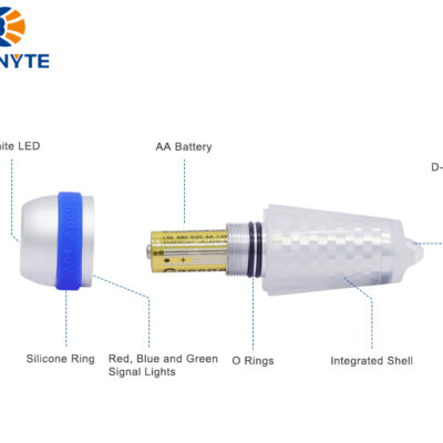 Brinyte A01 Tauchlampe mit 4 Farben & 8 Modi für Unterwasser