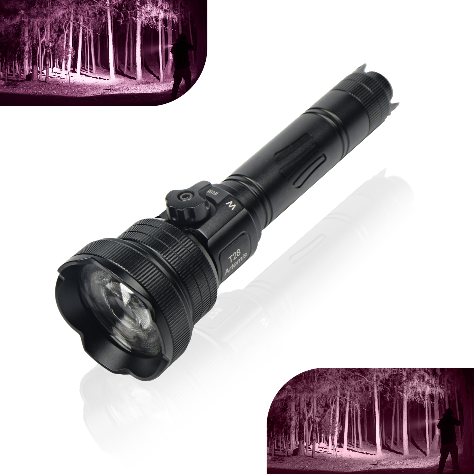 Brinyte T28 Infrarot Jagdlampe mit IR850/IR940 und weißer LED