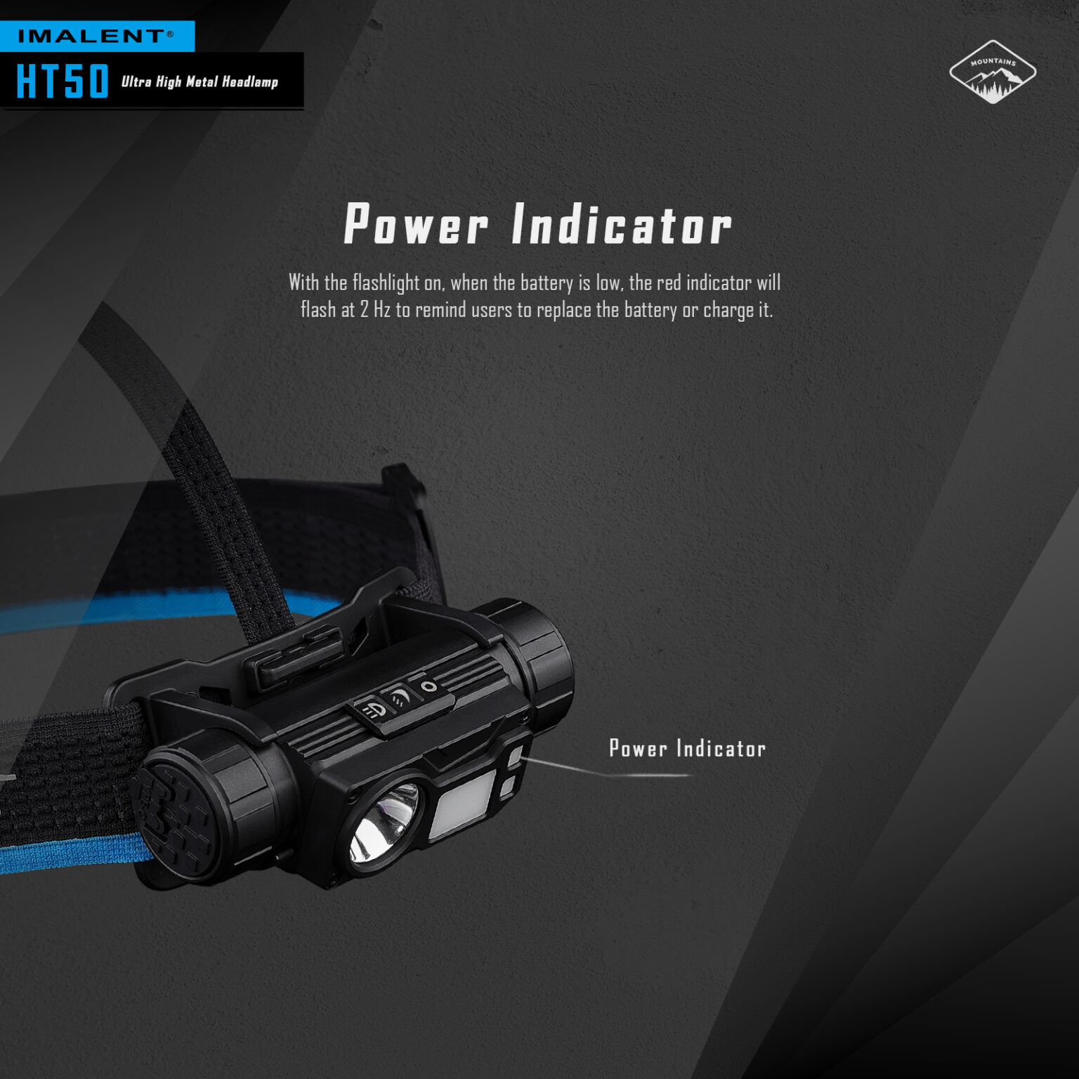 Imalent HT50 LED Kopflampe – Extrem helle Headlamp mit hoher Reichweite