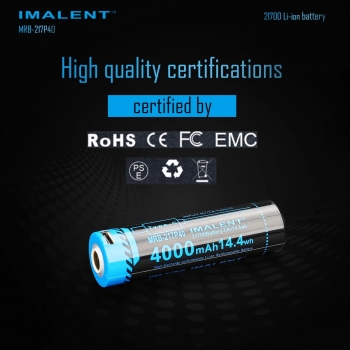Original Imalent 21700 Akku – 4.000 mAh Li-Ion Hochleistungsakku mit USB-C