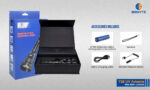 Brinyte T28 UV-A 395nm Lampe mit weißer & gelber LED zoombar