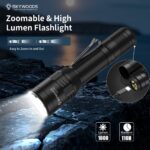 Skywoods OZL1800 Profi Outdoorlampe – Zoombare LED-Taschenlampe mit USB-C