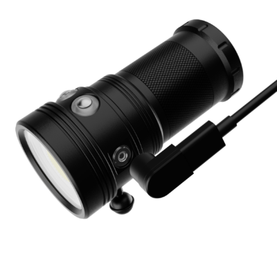 Skywoods WVL7000 Taucherlampe mit 7.000 Lumen – Profi Videolicht bis 100 m Tiefe