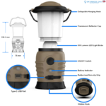 Skywoods Outdoor Campinglampe L50270 – Kompakte LED Laterne 500 lm