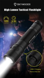 Skywoods TL1200 Tactical Flashlight | 1.200 Lumen | Robust & Wasserdicht