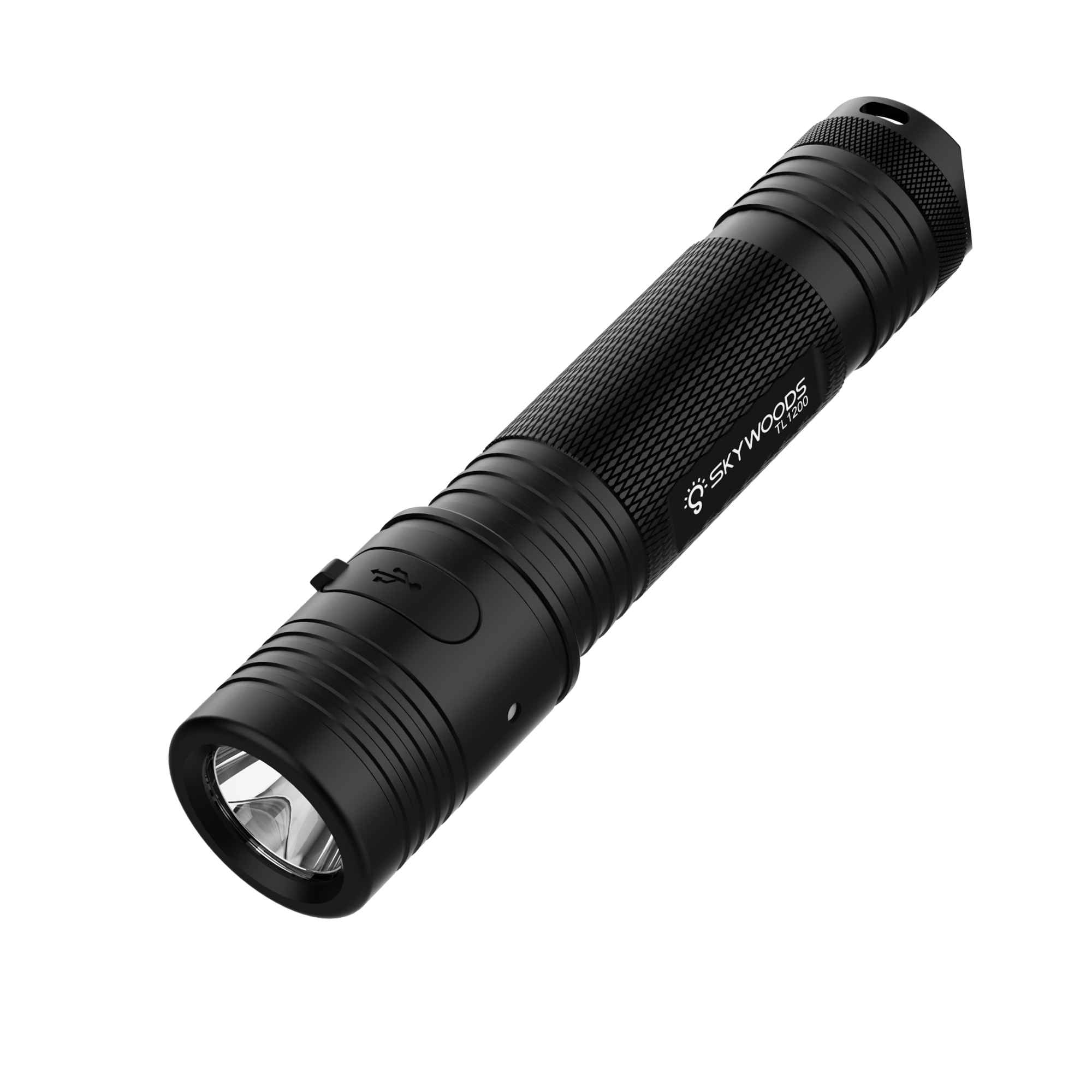 Skywoods Taktische Lampe TL1200 – 1.200 Lumen LED Taschenlampe mit 200 m Reichweite