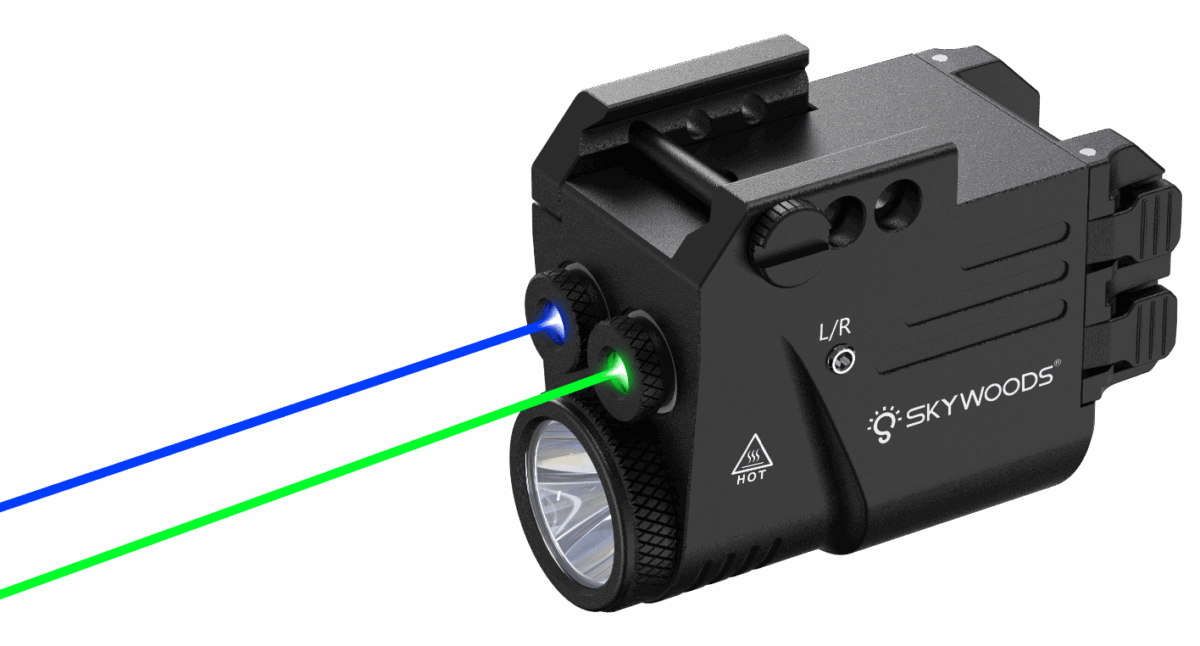 Skywoods PL360 Dual Laser Grün/Blau | Kompakte Hochleistungs-Laserlampe