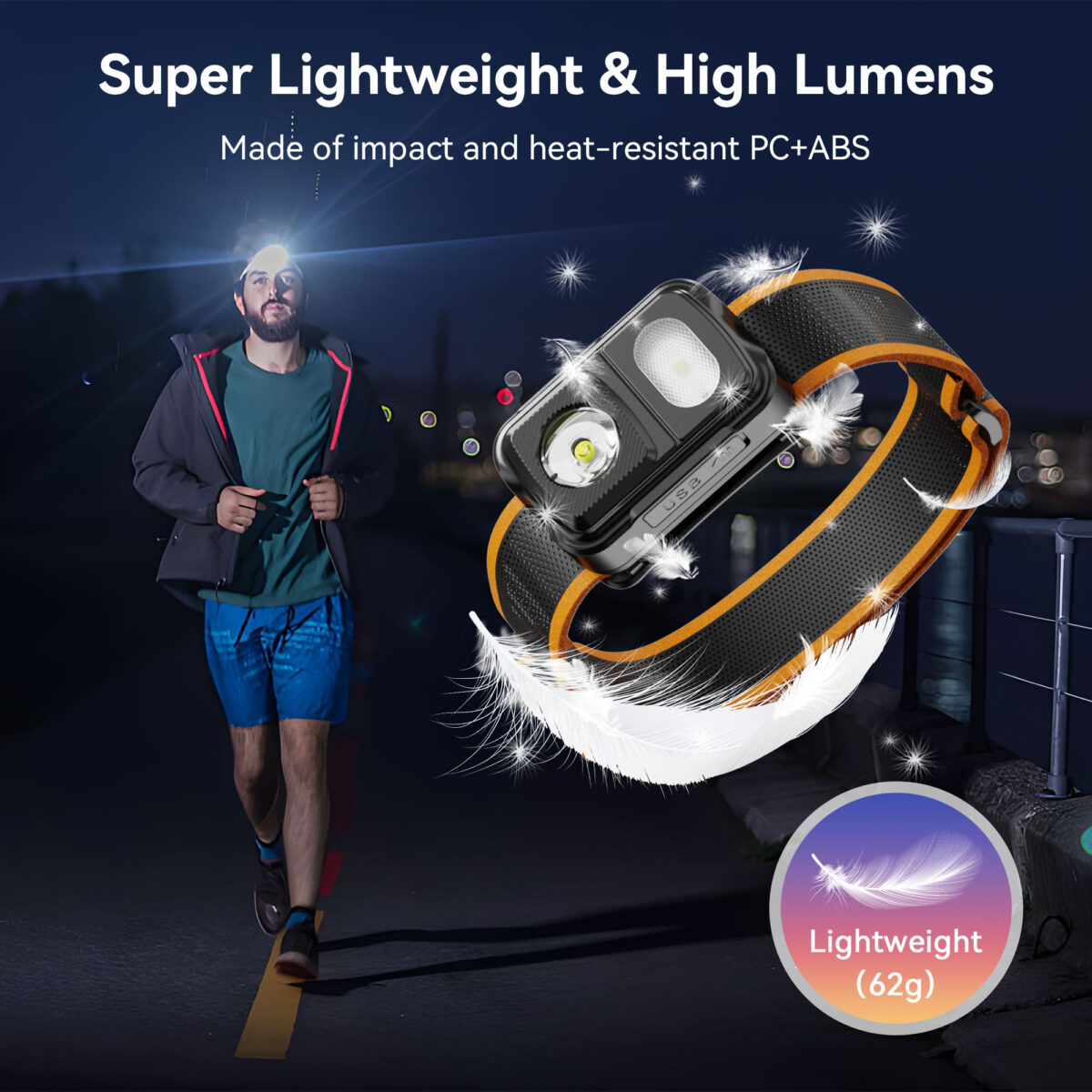Skywoods Kopflampe OHL550 mit 550 Lumen – Bild 6